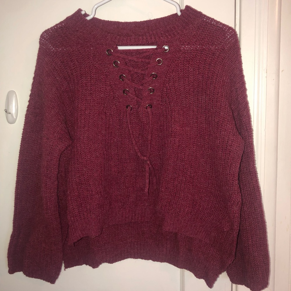 Burgundy sweater